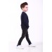 Embroidered t-shirt with long sleeves "Colours" blue/navy
